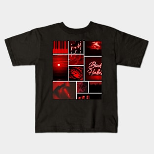 Red blood demon design Kids T-Shirt